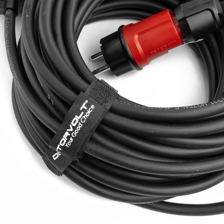 Verlängerungskabel 4-fach 15m Steckdosenleiste 3x1,5mm2 schwarz Doktorvolt DV-4940-F-230