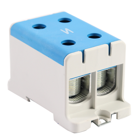 Hauptleitungsklemme Anschlussklemme ETB 150/1x2 Al/Cu Universalklemme elektroinstallation 4 Löcher Elektro Becov UK2150.12