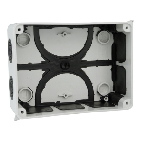 Abzweigkasten 150x110x70 mm 10 Dichtmembranen IP65 Aufputz Abzweigdose Verbindungsdose Industriegehäuse IP66 M-L 008.PG