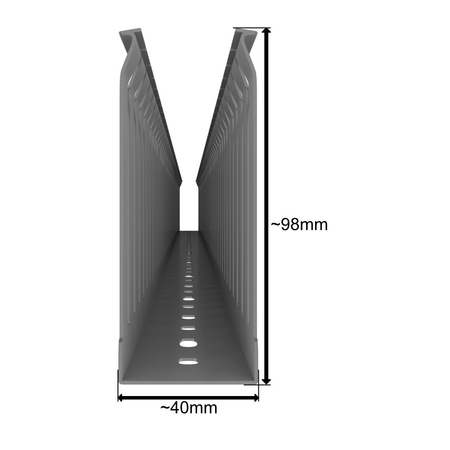 Verdrahtungskanal Kabelkanal mit Deckel Länge 1m Installationskanal verschiedene Größen Wahl 0630 0562 0234 0678 0708 E154