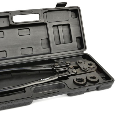 Presszange TH-Kontur Rohrpresszange mit Backeneinsätzen TH 16-20-26 für PEX-Verbundrohre G00903