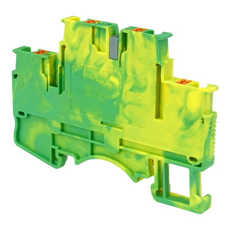 Reihenklemme 2.5mm2 4 Leiter Doppelstockklemme Etagenklemme PE DSKK2.5-PE-01P-1C-00