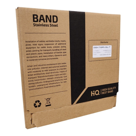 Edelstahl Band 0,6 x 9,5mm 30m V2A Metall Band Blech Streifen L-B DV-4913-LBK