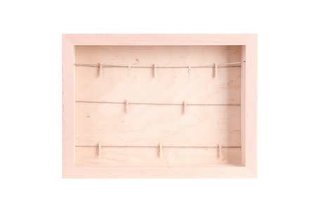 3D-Bilderrahmen A4 Holzrahmen + Klamern, zum Befüllen DragonFrames R3DSO4A4 KLA