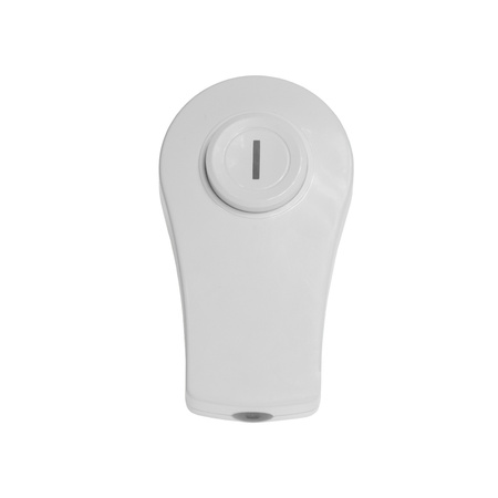 Winkelstecker mit Schalter und Beleuchtung 230V 16A Uni-Schuko weiß W-99919