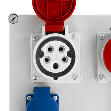 Baustromverteiler FRED 2x16A 2x230V Stromverteiler Mennekes Steckdosen Doktorvolt DV-2336-F