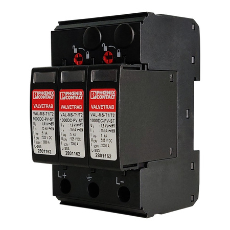 Blitzstromableiter Überspannungsableiter Typ 1/2 VAL-MS-T1/T2 1000DC-PV/2+V PHOENIX CONTACT 2801160