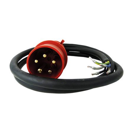 2m CEE Maschinen Anschlussleitung Kabel 32A/400V H07RN-F 5x4mm² DV-2947-PP32