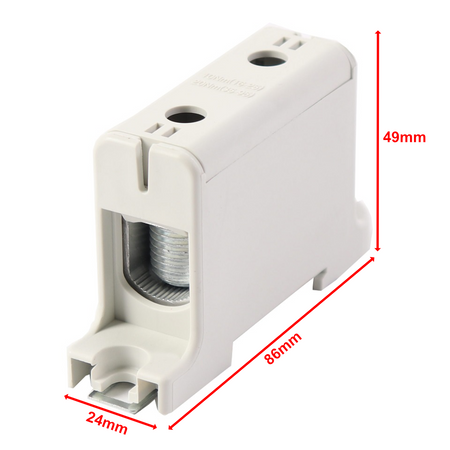 Hauptleitungsklemme Anschlussklemme ETB 95/1 Al/Cu Universalklemme elektroinstallation 2 Löcher  Elektro Becov