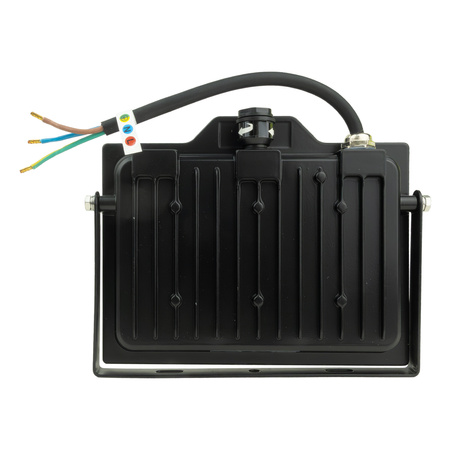 LED Außenstrahler mit Bewegungsmelder 50W GTV Flutlicht schwarz IP65 Außenwandstrahler 5000lm GT-GCR50W-64