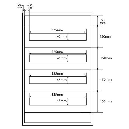 Doktorvolt Verteilerkasten Aufputz Sicherungskasten aus Metall 72 Module 4-reihig IP30 MN72/4/18