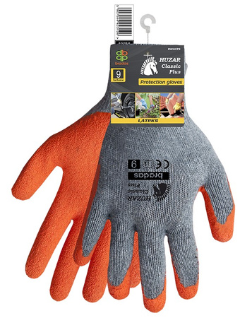 Gartenhandschuhe Schutzhandschuhe HUZAR CLASSIC PLUS Arbeitshandschuhe Latex Größe 10 BRADAS RWHCP10