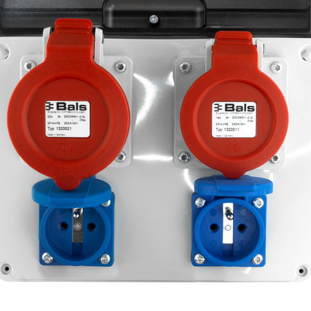 Baustromverteiler JUN 32A/16A/2x230V Bals-Steckdosen DOKTORVOLT® DV-6832-F
