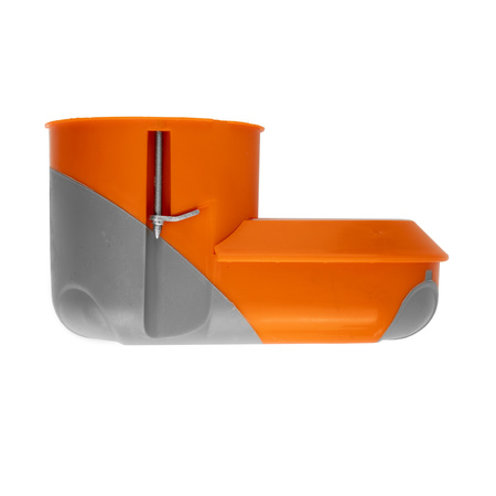 F-tronic Unterputzdose 10 Stück Elektronikdose winddicht Hohlwanddose 68 mm orange VDE 735 E5000