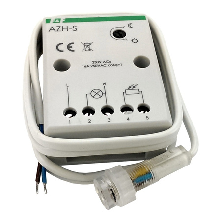 Dämmerung Schalter m.Licht Sensor m.hermet Sonde Ø10 230V 16A AZH-S F&F 1030