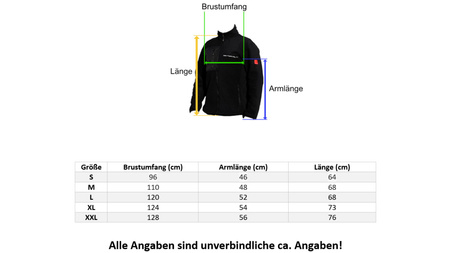 Microfleece Jacke Größe M für Elektriker Doktorvolt DV-2223-KP-028A-M