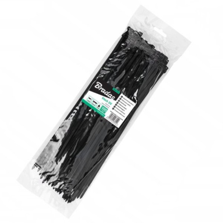 100Stk. Kabelbinder 2,2x100mm UVBlack schwarz Bradas TS1022100B