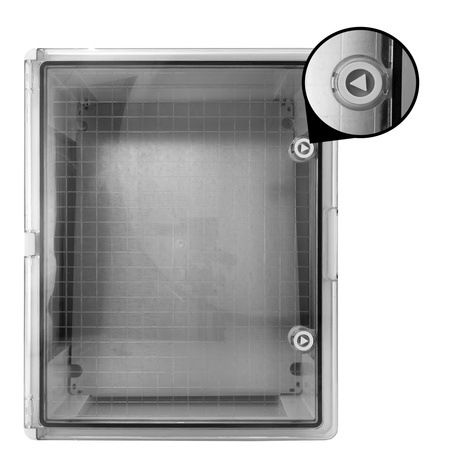 Leergehäuse mit transparenter Tür 400x500x180mm Schaltschrank Aufputz Verteilerschrank IP65 IK10 TP Electric 3310-540-0100