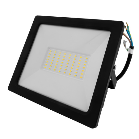 LED Außenstrahler 50W GTV Flutlicht schwarz IP65 Außenwandstrahler 4000lm GT-GCX50W-40