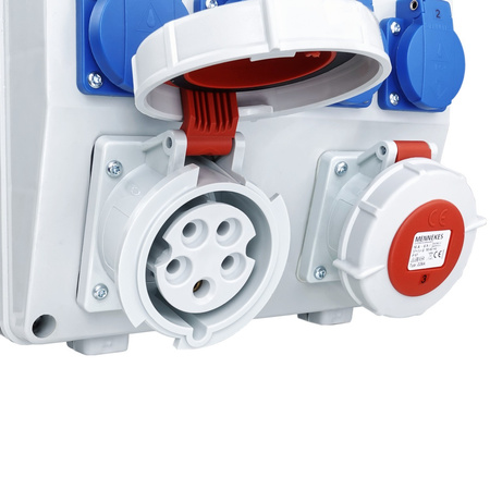 Stromverteiler TD-S/FI 32A 16A 4x230 IP54 Baustromverteiler Mennekes Doktorvolt DV-6626-D