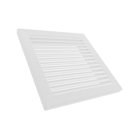 Schräggitter mit Insektenschutznetz quadratisch 14cm x 14cm weiß AirRoxy 02 02-336