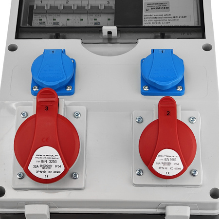 Stromverteiler DV-S/FI 16A 32A 2x230V Baustromverteiler Doktorvolt DV-1776-D