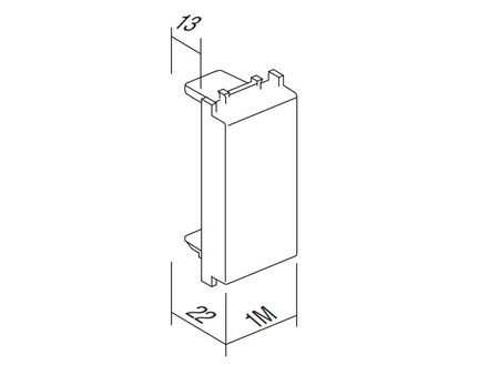 1 Stk. Blindblende TM21SB-U TEM Modul Blende 1M Verschlusskappe schwarz 1 Stk. PD12 Einsatz 3200 TM21SB-B