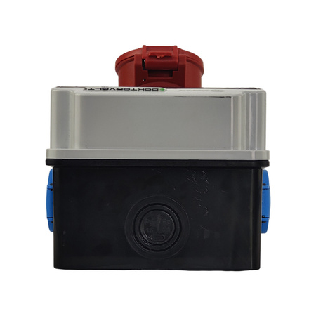 Wandverteiler XS-S 16A 2x230V IP44 Stromverteiler Komplett Verdrahtet Doktorvolt DV-2144-F