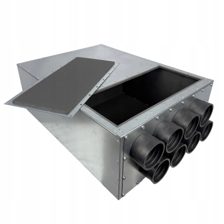LÜFTUNGSVERTEILER VERTEILERKASTEN 8X75 Ø160 WÄRMERÜCKGEWINNUNG E-KRTZP-8X75/160-OC