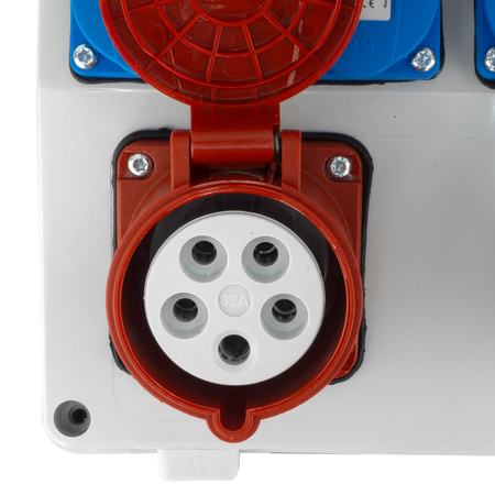 Baustromverteiler 32A 16A CEE 4x230V mit LS-Schalter TGD-S Stromverteiler Wandverteiler Doktorvolt DV-6036-D