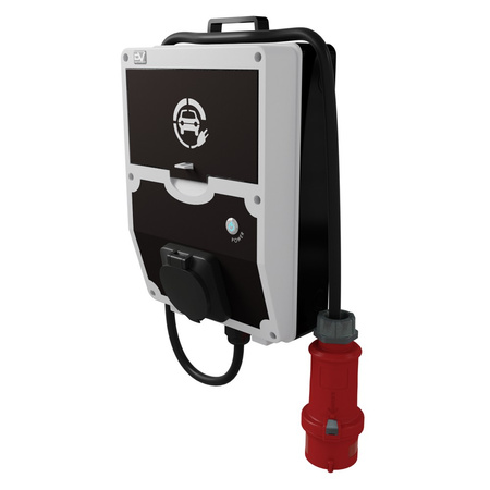 WALLBOX mobiles Ladegerät Ladestation 22 kW Typ 2 32A CEE Stecker DV-6214-EV