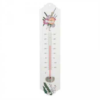 Metall Außen Thermometer 30cm Gartenthermometer Bradas 9691