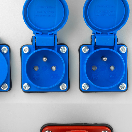 Baustromverteiler 16A 32A CEE 4x230V typ E Stromverteiler mit 26 Module Revisionsfenster Doktorvolt DV-5312-F