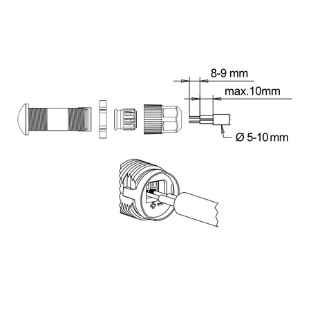 Theben Dämmerungsschalter 2 Kanal LUNA 112 TOP2 AL TH-1120100-W