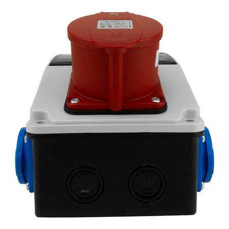 Wandverteiler XS-S 32A 2x230V IP44 Stromverteiler Komplett Verdrahtet Doktorvolt DV-5077-F