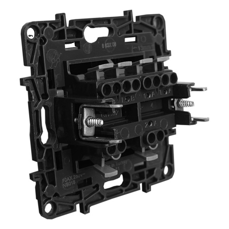 Doppel Treppenschalter 10 AX Schalter schwarz Niloe Step 863508