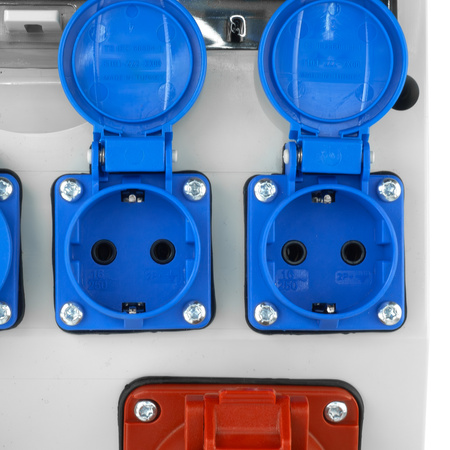 Baustromverteiler CEE 32A 16A TGD-S/FI 4x230V Stromverteiler Wandverteiler Doktorvolt DV-5541-D