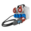 Stromverteiler mobil 2xCEE 16A 4xSchuko Baustromverteiler mit Kabel Brennenstuhl 1153650