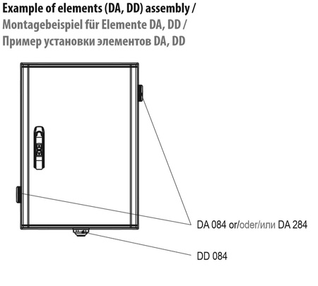 Ausgeglichener Druck Einsatzelement für Gehäuse HYDRA DA 084 1660