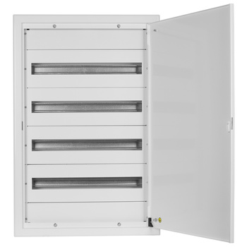 Doktorvolt Verteilerkasten Unterputz Sicherungskasten aus Metall 96 Module 4-reihig IP30 MP96/4/24