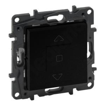 Rolladenschalter Jalousieschalter 3-fach 6 AX schwarz Niloe Step 863544