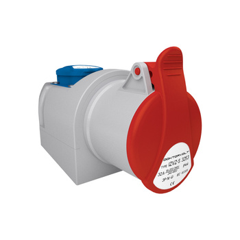 Kombi Wandsteckdose 32A/ 5-polig 1x230V Schuko IZVZ-S 3253 DV