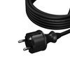 Anschlusskabel 10m IP44 mit geradem Stecker 250V 16A 3x1,5 mm² H05RR-F PP-40H Schwarz W-97536