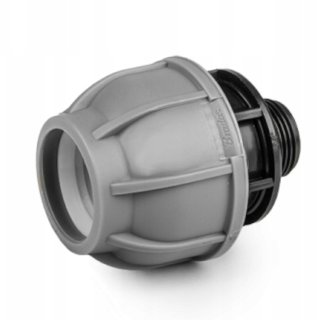 PE-Rohrverbinder 50mm mit Außengewinde 6/4" DSRA10L50M64
