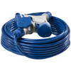 Dreifach-Verlängerungskabel 25m 250V 16A Schuko 3×2P+Z H07BQ-F 3×2,5 mm² IP44 W-01202
