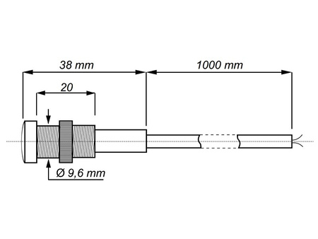 Dämmerungsschalter mit hermetische Sonde Ø10 Dämmerungssensor F&F AZ-112 1061