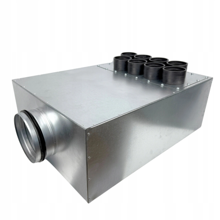 LÜFTUNGSVERTEILER VERTEILERKASTEN 8X75 Ø160 WÄRMERÜCKGEWINNUNG E-KRTZP-8X75/160-OC