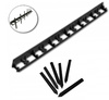 Set Rasenkante Beeteinfassung Beetumrandung PVC Mähkante 58/1000mm + 6 Stk Erdnägel Erdanker Bradas OBRB55TYP2/6KOL