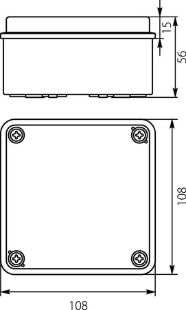 Industriegehäuse PH-1A.3 Abzweigdose hermetische Abzweigkasten E-P 28.13