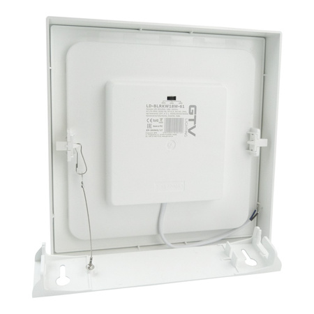 LED Decken Panel Downlight 18W 3000K/4000K/6400K Variable Lichtfarbe 1600lm Einbau Lampe Aufputz BOLERO GTV LD-BLRKW18W-61